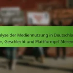 Analyse der Mediennutzung in Deutschland: Alter, Geschlecht und Plattformpräferenzen