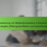 Die Bedeutung von Medienkompetenz in Deutschland: Strategien, Bildungsansätze und Auswirkungen
