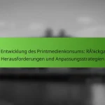 Die Entwicklung des Printmedienkonsums: Rückgang, Herausforderungen und Anpassungsstrategien