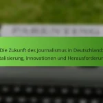 Die Zukunft des Journalismus in Deutschland: Digitalisierung, Innovationen und Herausforderungen