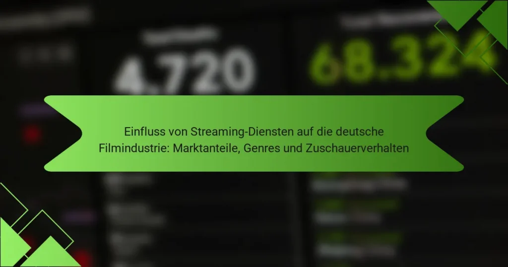 Einfluss von Streaming-Diensten auf die deutsche Filmindustrie: Marktanteile, Genres und Zuschauerverhalten