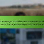 Veränderungen im Medienkonsumverhalten durch die Pandemie: Trends, Anpassungen und Zukunftsausblick