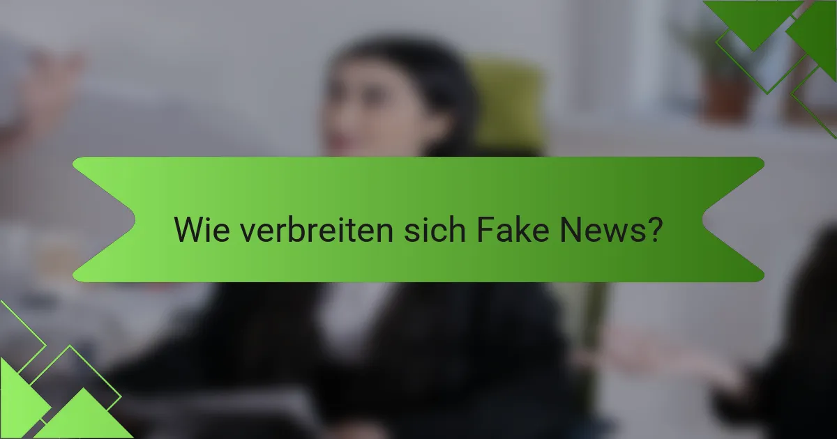 Wie verbreiten sich Fake News?